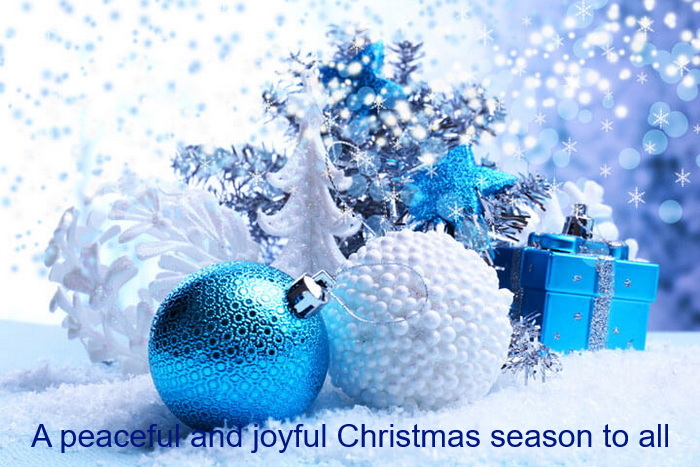 A peaceful and joyful Christmas season to all